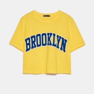 Yellow Brooklyn Cropped Top - ZARA